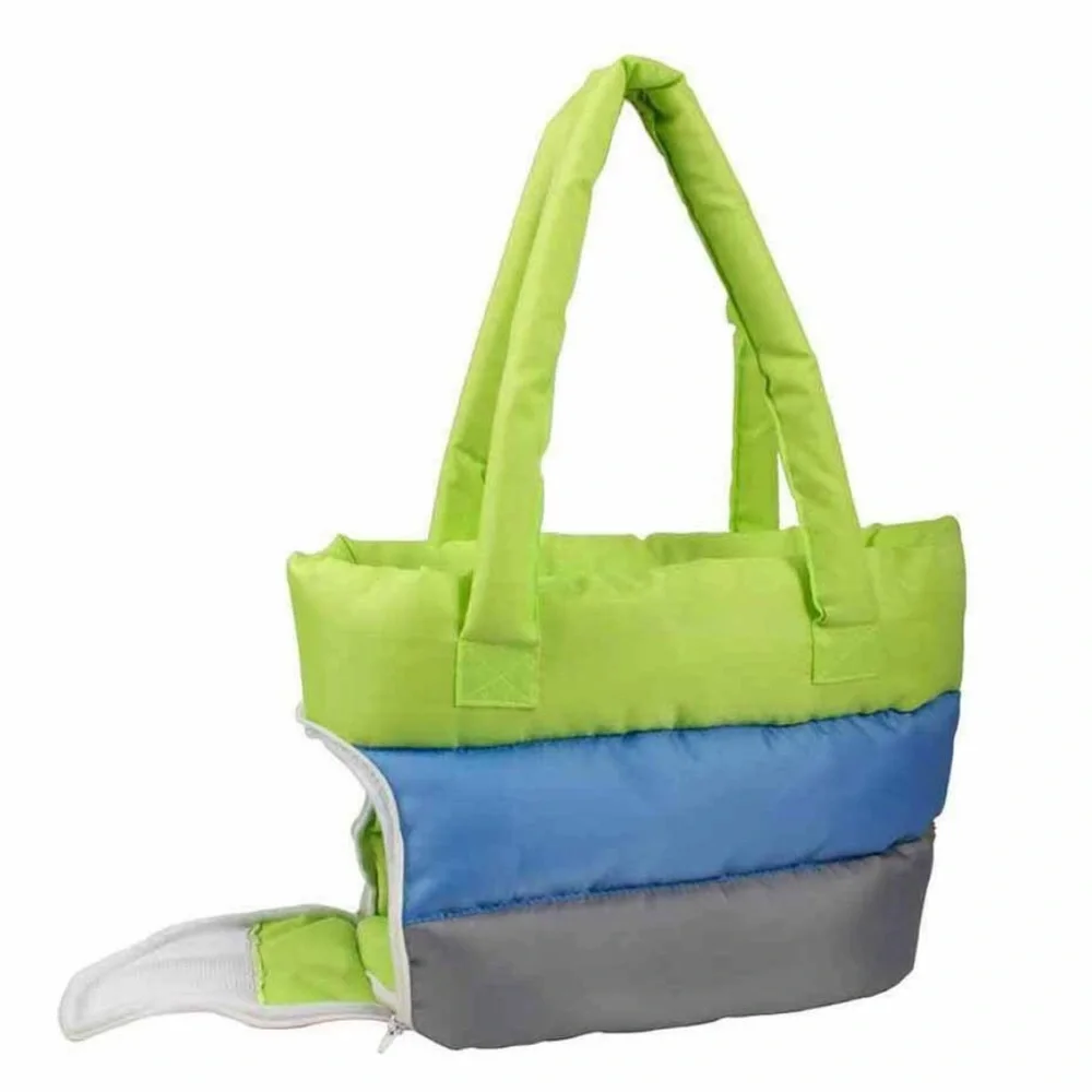Puffy Insulated Pet Carrier Bag Neon Bight